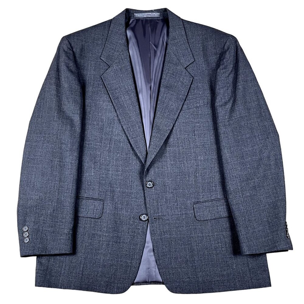 Joseph Feiss Blazer‎ Mens XL Grey 100% Pure Wool Sports Coat Suit Jacket